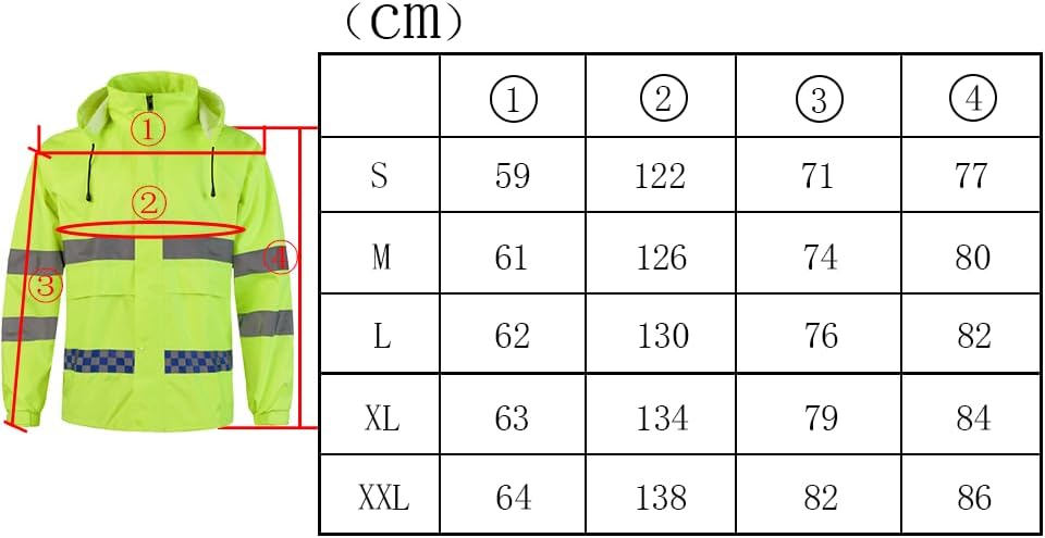 Oralidera Herren Regenanzug mit Kapuze Reflektierender Winddicht Regenjacke und Regenhose Wasserdich