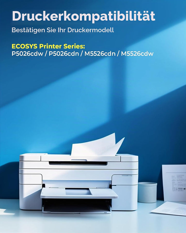 ECHALLENGE TK-5240K TK5240 Toner Kompatibel für Kyocera TK5240K TK-5240 TK-5240C TK-5240M TK-5240Y E