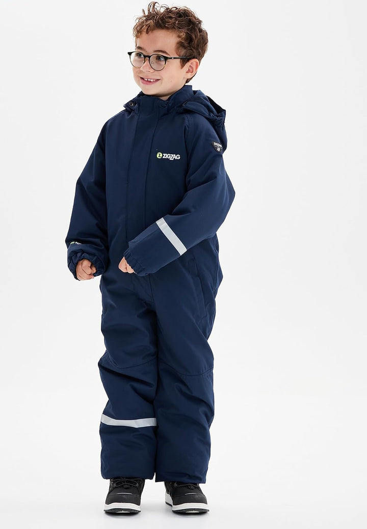 ZIGZAG Unisex Kinder Vally Schutzanzug 98-104 Navy Blazer, 98-104 Navy Blazer