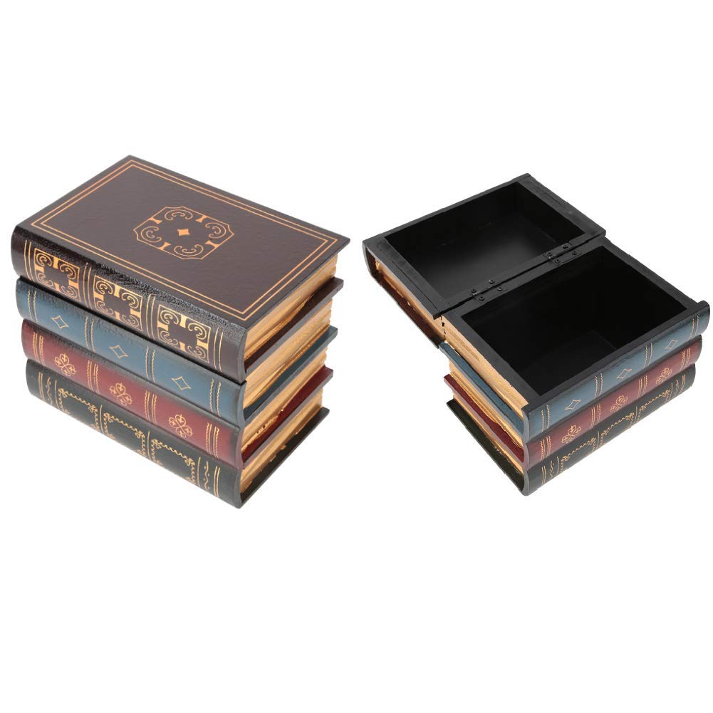 Hztyyier Buchattrappe Aufbewahrungsbox, Bücherbox Vintage Aufbewahrungsbox Innenministerium Regal De