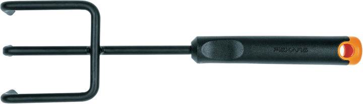 Fiskars Gartenwerkzeuge-Set, 3-teilig, Blumenrechen, Blumenkelle, Pflanzkelle, Rostfreier Stahlkopf/