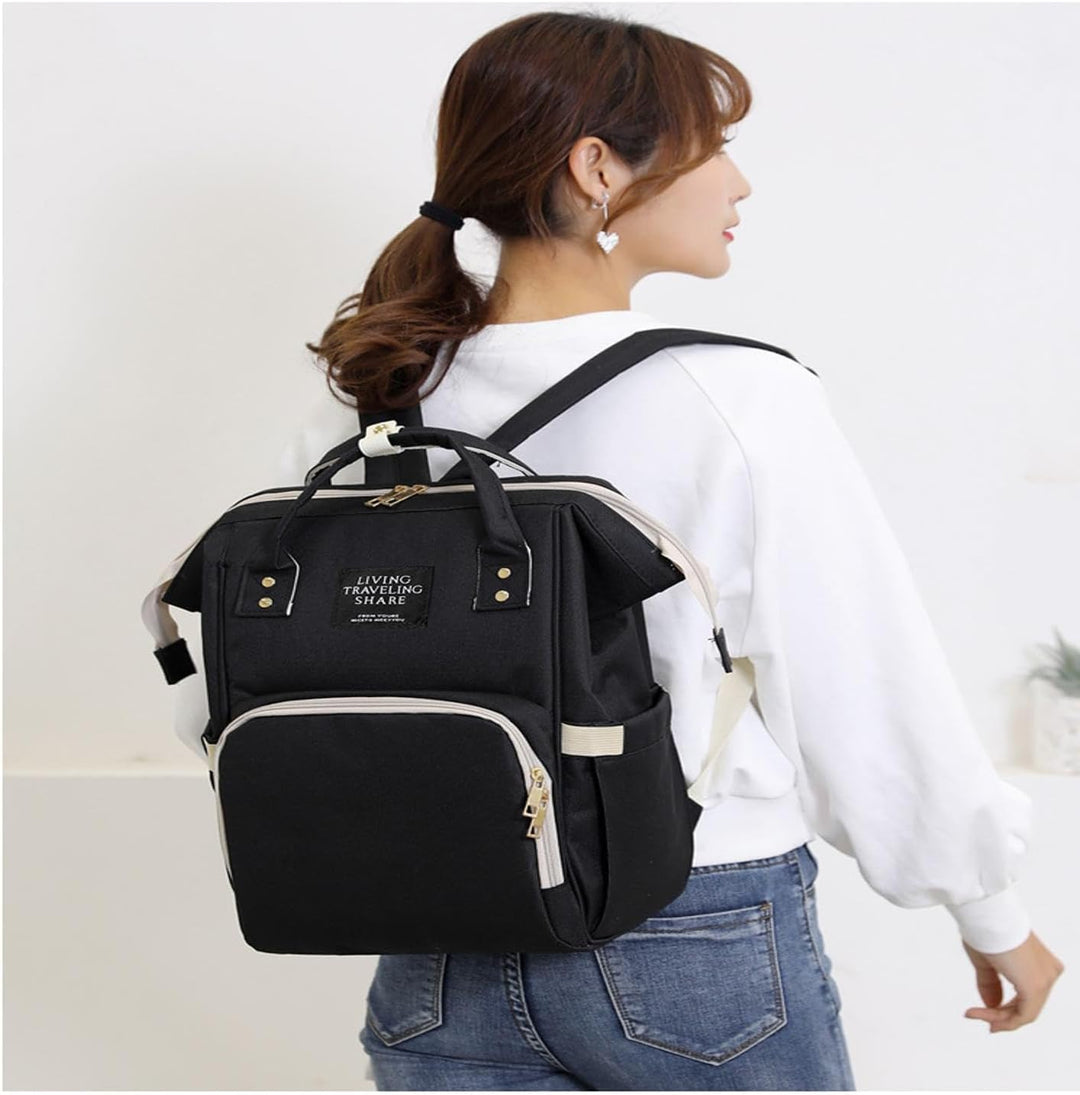 Herzberg Baby Diaper Bag - Multifunction Diaper Bag, Mommy Organized Travel Baby Bag, Essentials for
