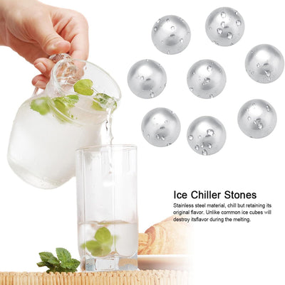 Whisky Ice Chiller Stones Edelstahl Eiskugeln Wiederverwendbare Wein Whisky Drinking Stones mit gefr