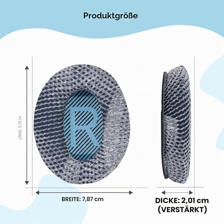 Cooling-Gel QuietComfort 35 / QC35 ii Ersatz-Ohrpolster für Bose Kopfhörer Cusion, Kompatibel mit Bo