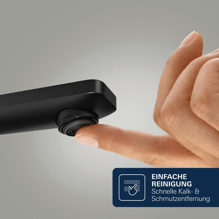 GROHE Lineare, Waschtischarmatur hoch, wassersparend (Wasserhahn für das Bad, 31cm hoch, ideal für d