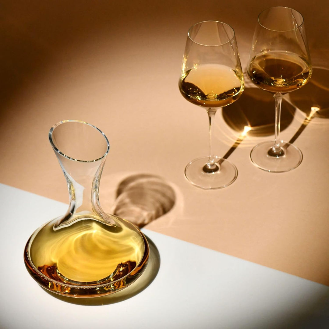 KROSNO Dekanter Weinkaraffe | 750 ML | Handgefertigt | Perfekt für Zuhause, Restaurants, Partys und