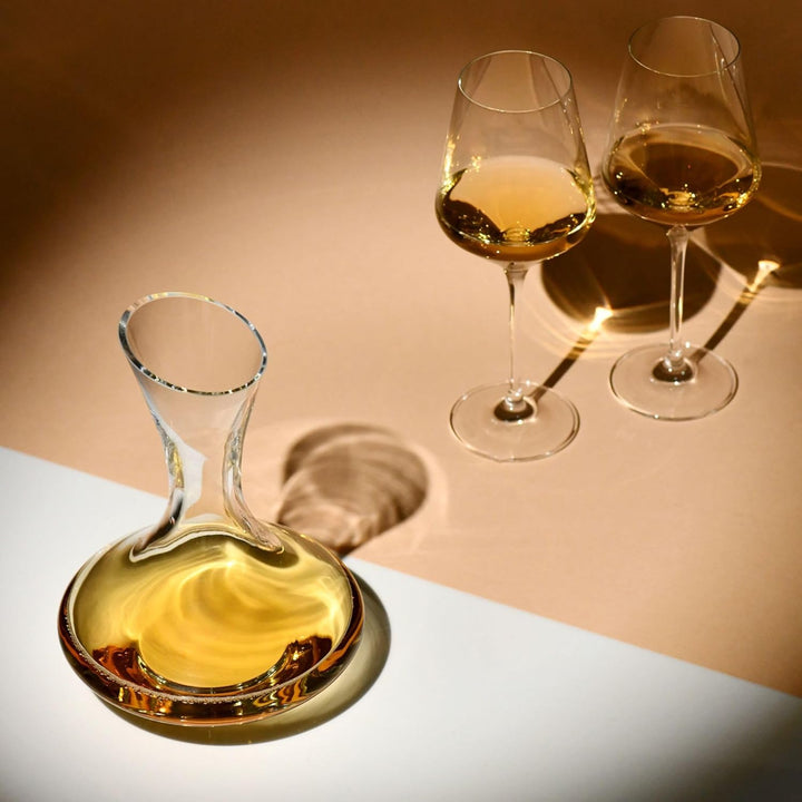 KROSNO Dekanter Weinkaraffe | 750 ML | Handgefertigt | Perfekt für Zuhause, Restaurants, Partys und