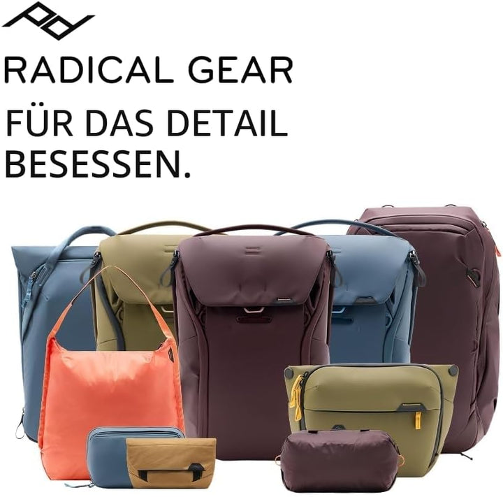 Peak Design Reisetasche 35 l, Eclipse, wetterfest, extra breiter Reissverschluss, 4 Aussentaschen, i