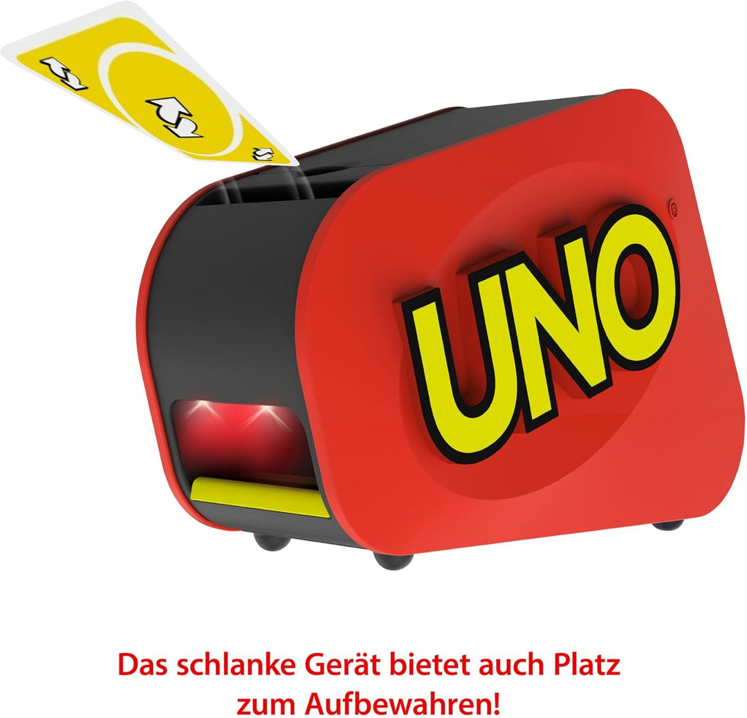 Mattel Games UNO Extreme!, Uno Kartenspiel für die Familie, mit Kartenwerfer, Perfekt als Kinderspie