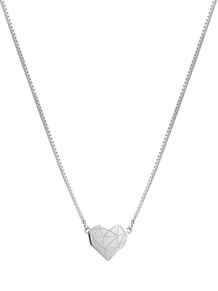 LIEBESKIND BERLIN Damen-Collier Edelstahl Silber Single, Silber Single