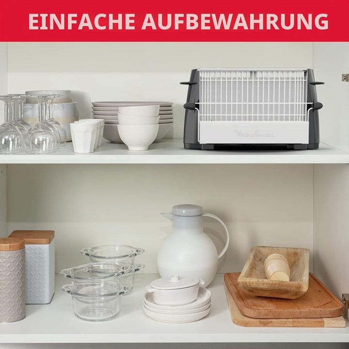 Moulinex A15453, Edelstahl, Schwarz, 1