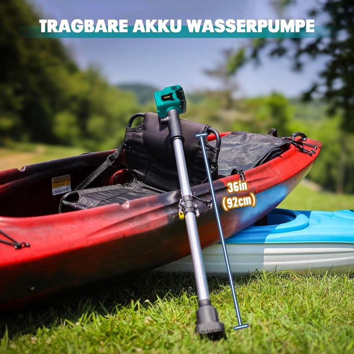 Mellif Akku Regenfasspumpe Wasserpumpe für Makita Akku 18V, max. Fördermenge 2725 L/h,Förderhöhe 8 m