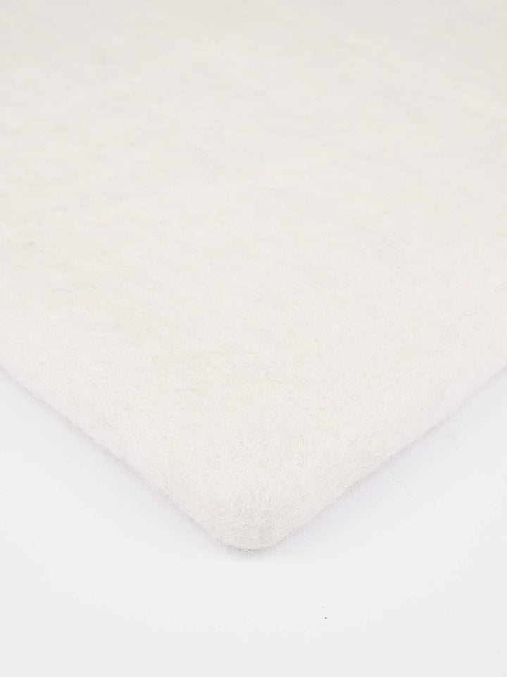 myfelt Flache Filz Sitzauflage, Filz Stuhlauflage - Linéa - quadratisch, 36x36 cm, Weiss Naturweiss,