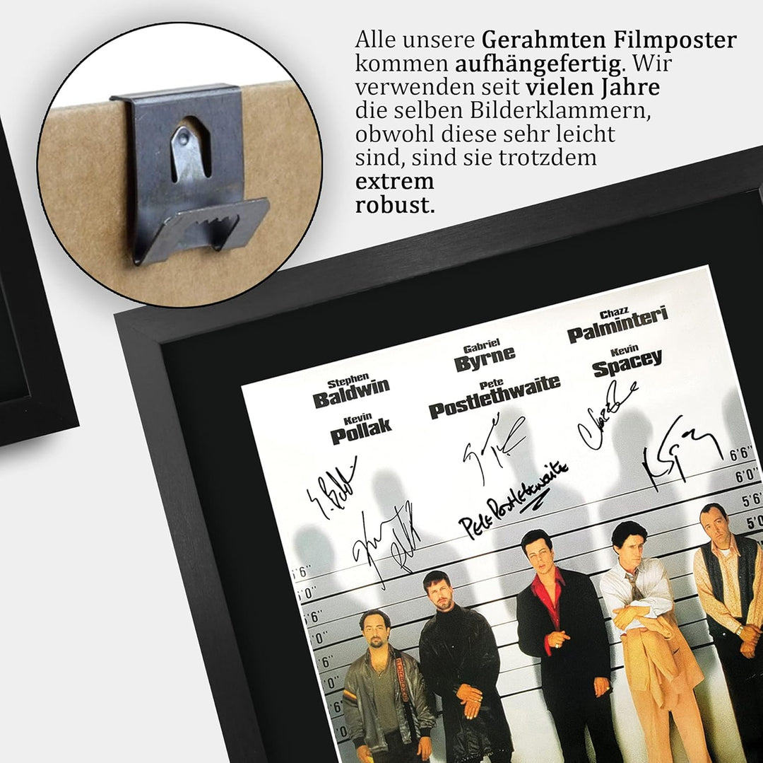 HWC Trading FR A3 The Usual Suspects Kevin Spacey, Gabriel Byrne Geschenke Geduckter Poster Signiert