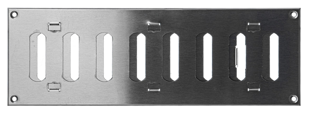 Steinberg14 Edelstahl 300x100mm Lüftungsgitter aus Metall mit Verschliessbaren Lamellen - Rechteckig