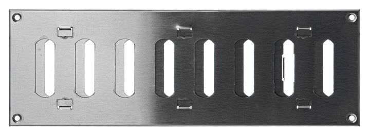Steinberg14 Edelstahl 300x100mm Lüftungsgitter aus Metall mit Verschliessbaren Lamellen - Rechteckig