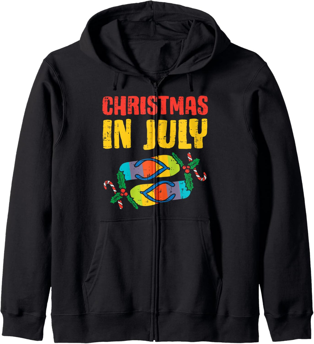 Christmas In July Flip Flops Summer Beach Xmas Men Women Kapuzenjacke