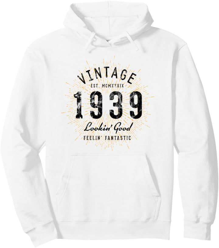 Vintage Geburtstag geboren 1939 Pullover Hoodie