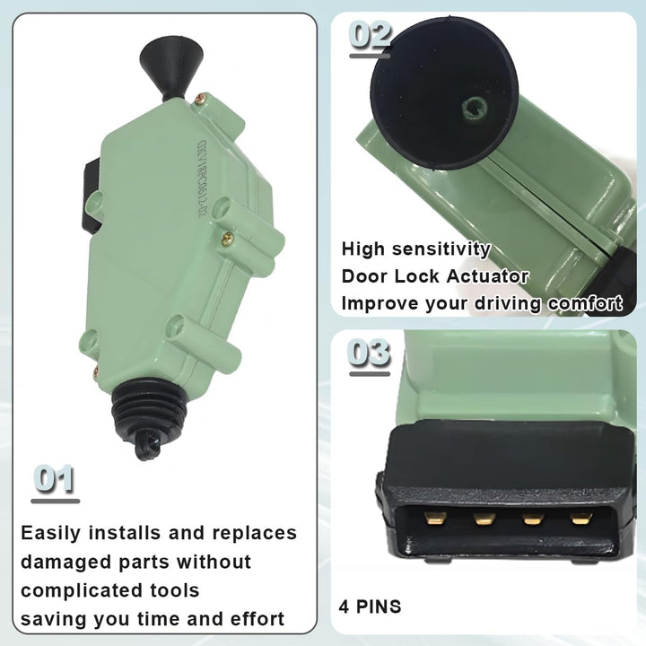 ZAMDOE 7D0959781A Stellmotor Zentralverriegelung für TRANSPORTER T3 T4 70E 70L 70M 7DE 7DL 7D 70A 70