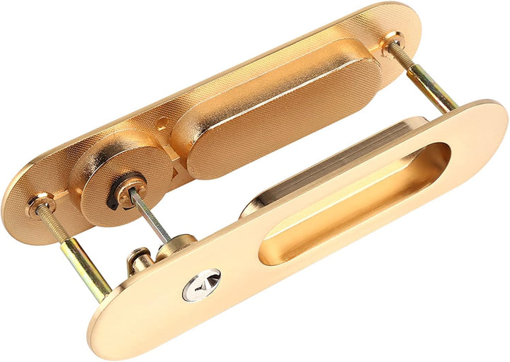 Schiebetür schloss, Schiebetürschloss mit Schlüssel Sicherheitstürschloss aus Aluminiumlegierung für