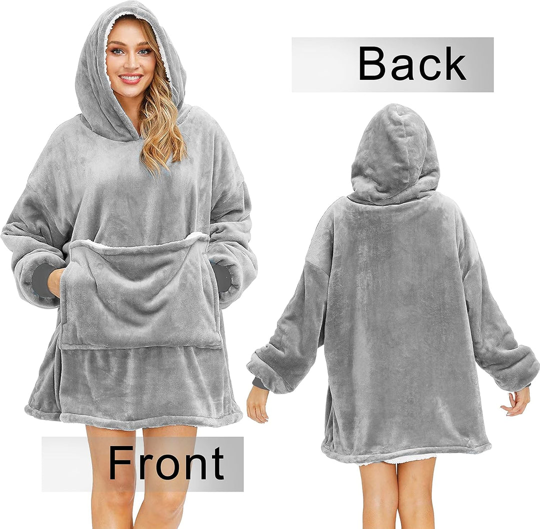 Yutdeng Sweatshirt Hoodie Oversize Damen Kapuzenpullover Decke Hoodie Super Weich Pulloverdecke Herr