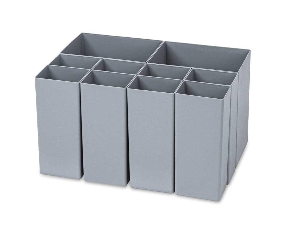 aidB Einsatzkästen - Set 2+8 Kästen für Euroboxen 400x300x220, Set 2+8 Kästen