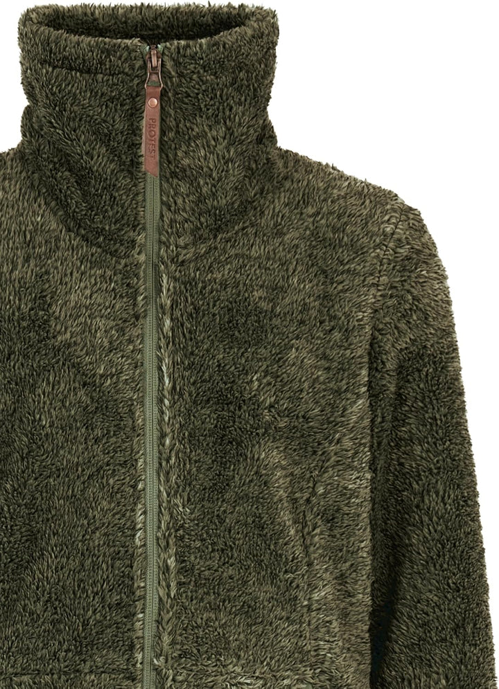 Protest Mädchen Oberteil Mit Durchgehendem Reissverschluss Riri JR 164 Thyme, 164 Thyme