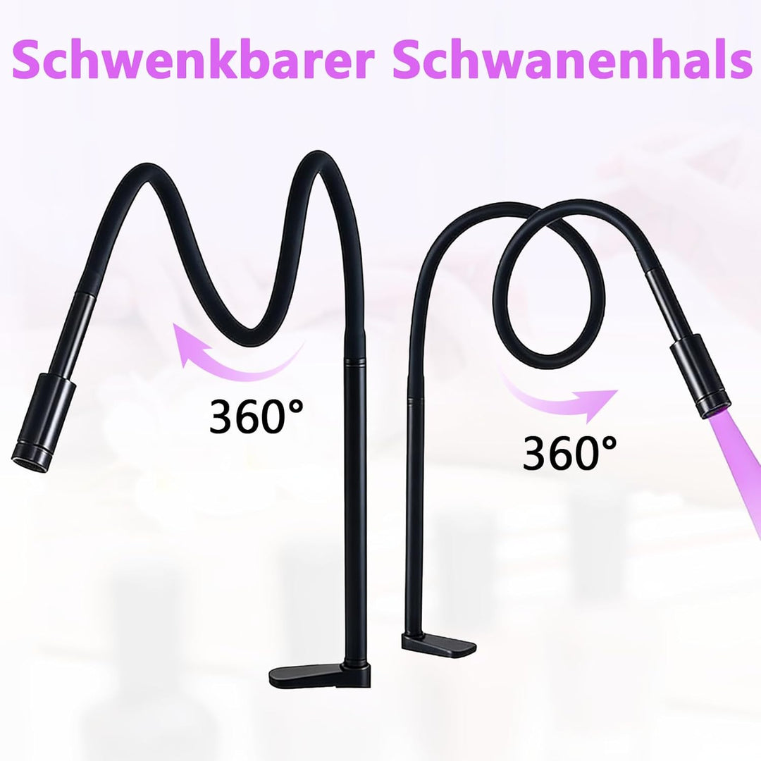 Wimpern Lampe, 5W UV-Wimpernlampe mit Fusspedal für Lichthärtenden, Wimpernverlängerungen Wimpernlic