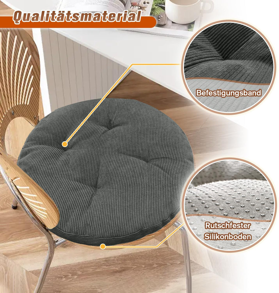 Sitzkissen Rund 30cm Dicke 6cm 1 Stück Bodenkissen Rund Sitzpolster Stuhlauflage Sitzpolster Stuhlki