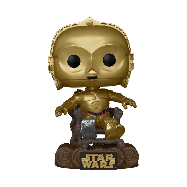 Funko Pop! Star Wars: RotJ 40th - C-3PO - C3P0 in Chair - Vinyl-Sammelfigur - Geschenkidee - Offizie
