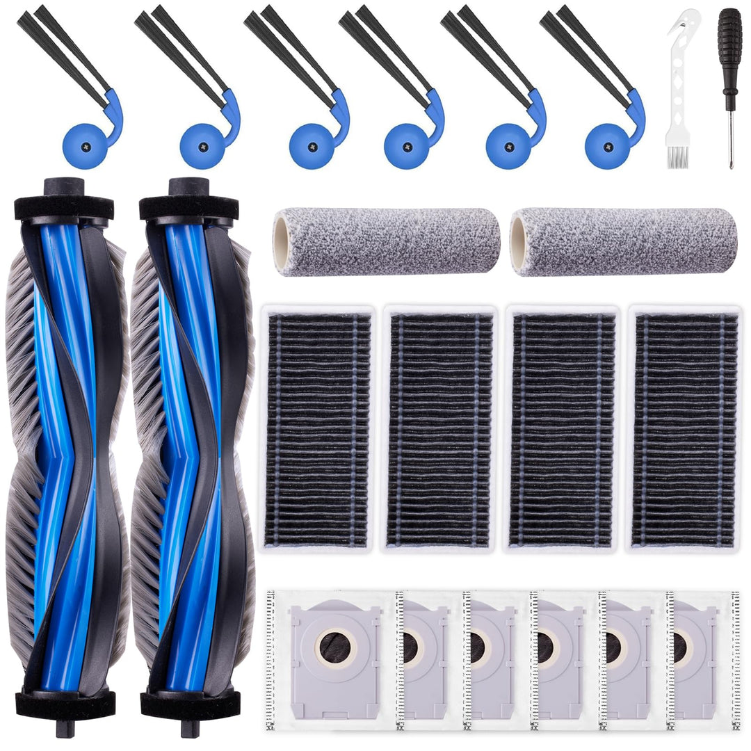 22 Stück Zubehörset für ECOVACS DEEBOT X9 PRO OMNI / X9 PRO / X11 Saugroboter, Ersatzteile 2 Hauptbü