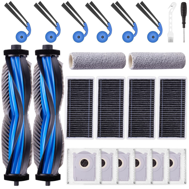 22 Stück Zubehörset für ECOVACS DEEBOT X9 PRO OMNI / X9 PRO / X11 Saugroboter, Ersatzteile 2 Hauptbü