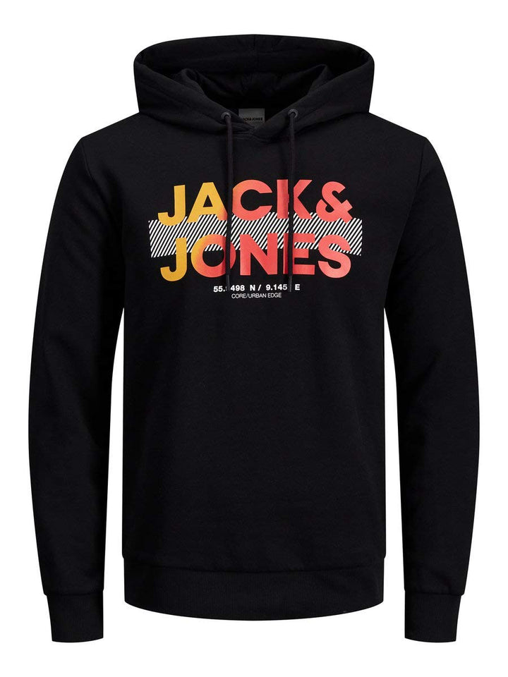 JACK & JONES Herren Jcojumbo Sweat Hood FST Kapuzenpullover S Schwarz, S Schwarz