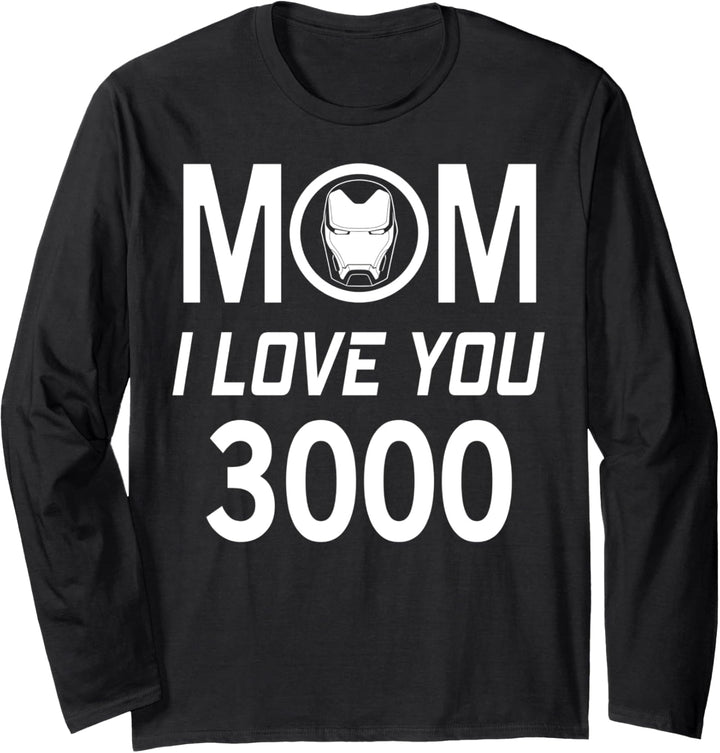 Marvel Iron Man Mom I Love You 3000 Langarmshirt