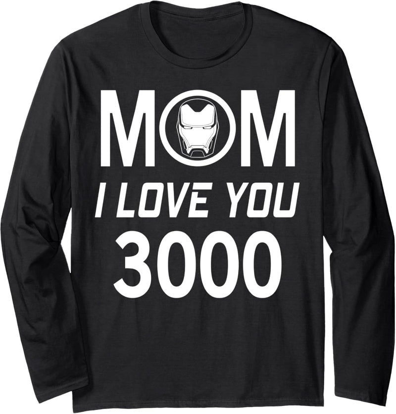 Marvel Iron Man Mom I Love You 3000 Langarmshirt