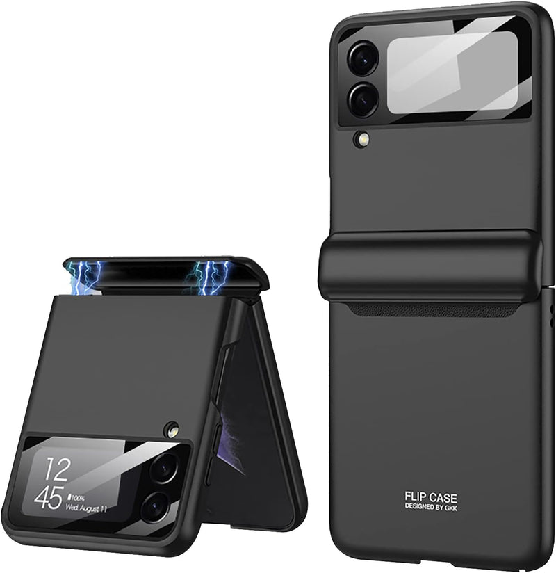 COQUE Galaxy Z Flip 3 5G Hülle, aufklappbare All-Inclusive-Hülle, klappbare Handyhülle für Samsung G