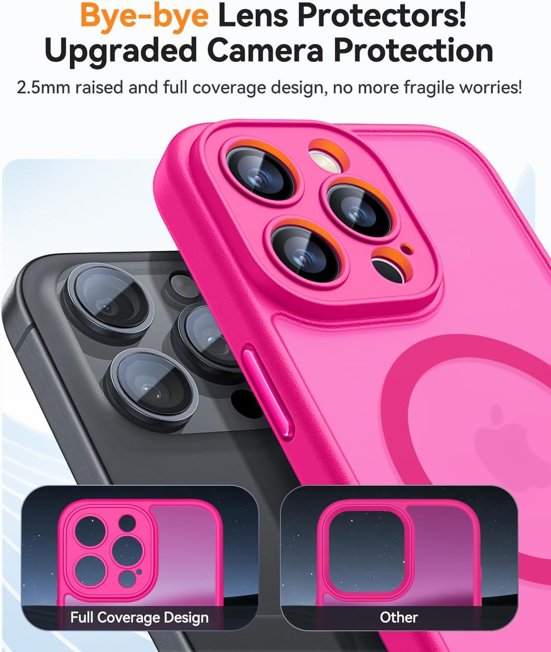 CANSHN für iPhone 16 Pro Hülle mit Kameraschutz für Magsafe (TOP Militärschutz & Magnetkraft) Extrem