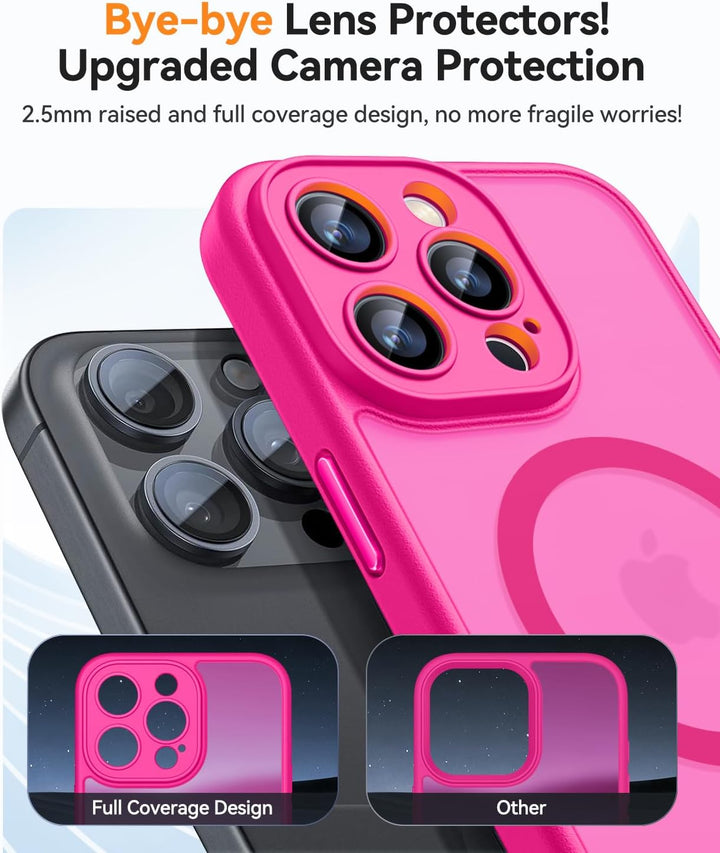 CANSHN für iPhone 16 Pro Hülle mit Kameraschutz für Magsafe (TOP Militärschutz & Magnetkraft) Extrem