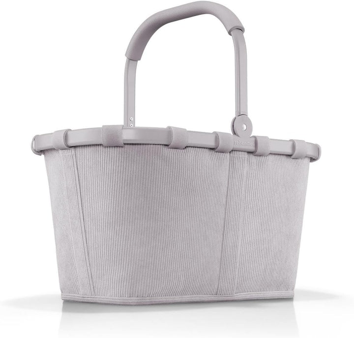 reisenthel carrybag Cord Grey – Stabiler Einkaufskorb mit viel Stauraum und praktischer Innentasche