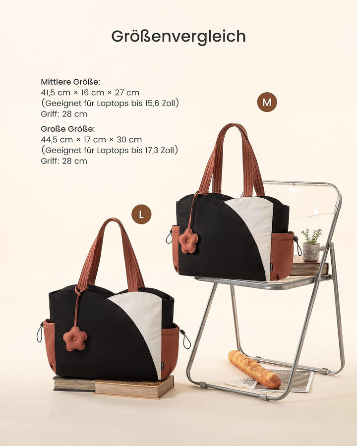 LOVEVOOK Shopper Tasche Damen, Tote Bag Handtaschen Gross Schultertasche | Leicht Puffer, Süss Trage