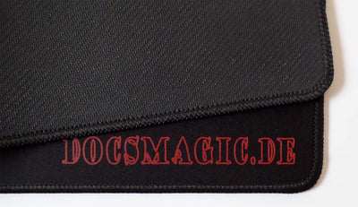 docsmagic.de 5 x Premium Playmat Black Blue Green Red White Mix - 60 x 34 cm - Spielmatte 5 x Spielm