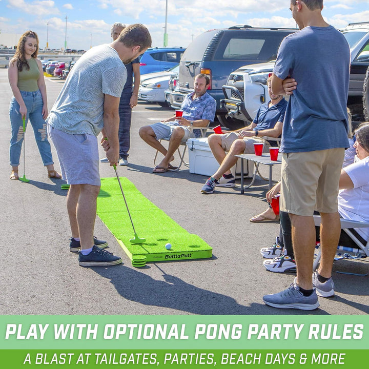 GoSports Unisex-Erwachsene GOLF-BATTLEPUTT-01 Battleputt Golf on-2 Pong Style Spiel mit 31 m Putting
