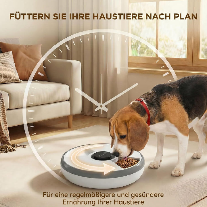 PawHut Futterautomat Kabellos Programmierbarer Timer für Katzen und Hunde | Automatischer Futterspen