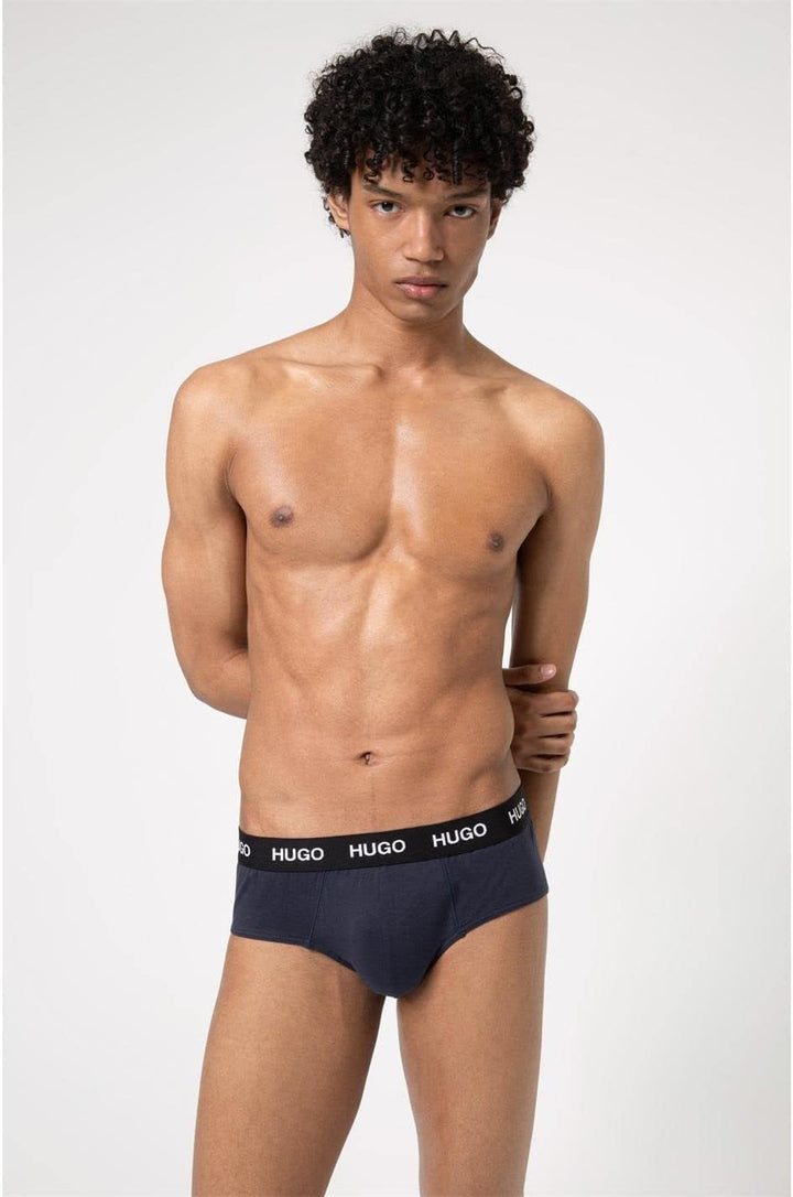 Hugo Herren Hipbrief Tripletpack Slip (3er Pack) XXL Navy410, XXL Navy410