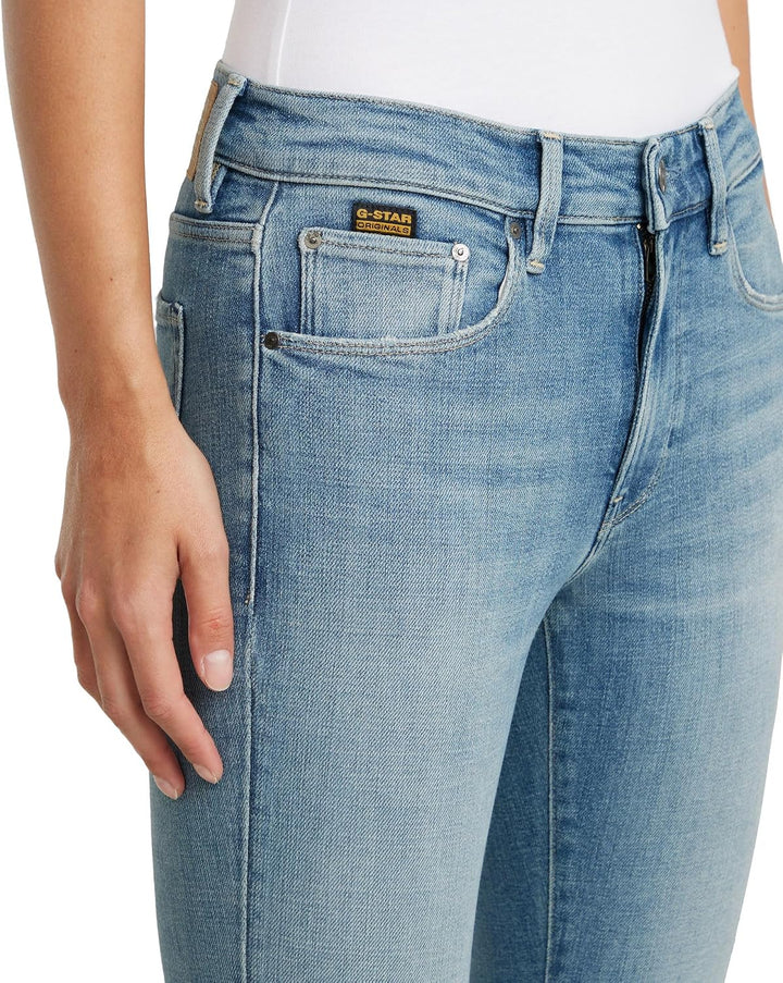 G-STAR Damen 3301 Flare Jeans 23W / 30L Blau (Sun Faded Summer Sky D21290-d441-h099), 23W / 30L Blau