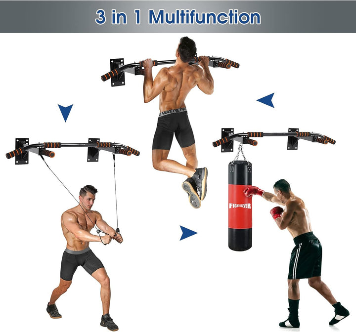 Wand montierte Klimmzugstange,Profi Klimmzugstange zur Wandmontage Reckstange Pull up bar- Klimmzugs