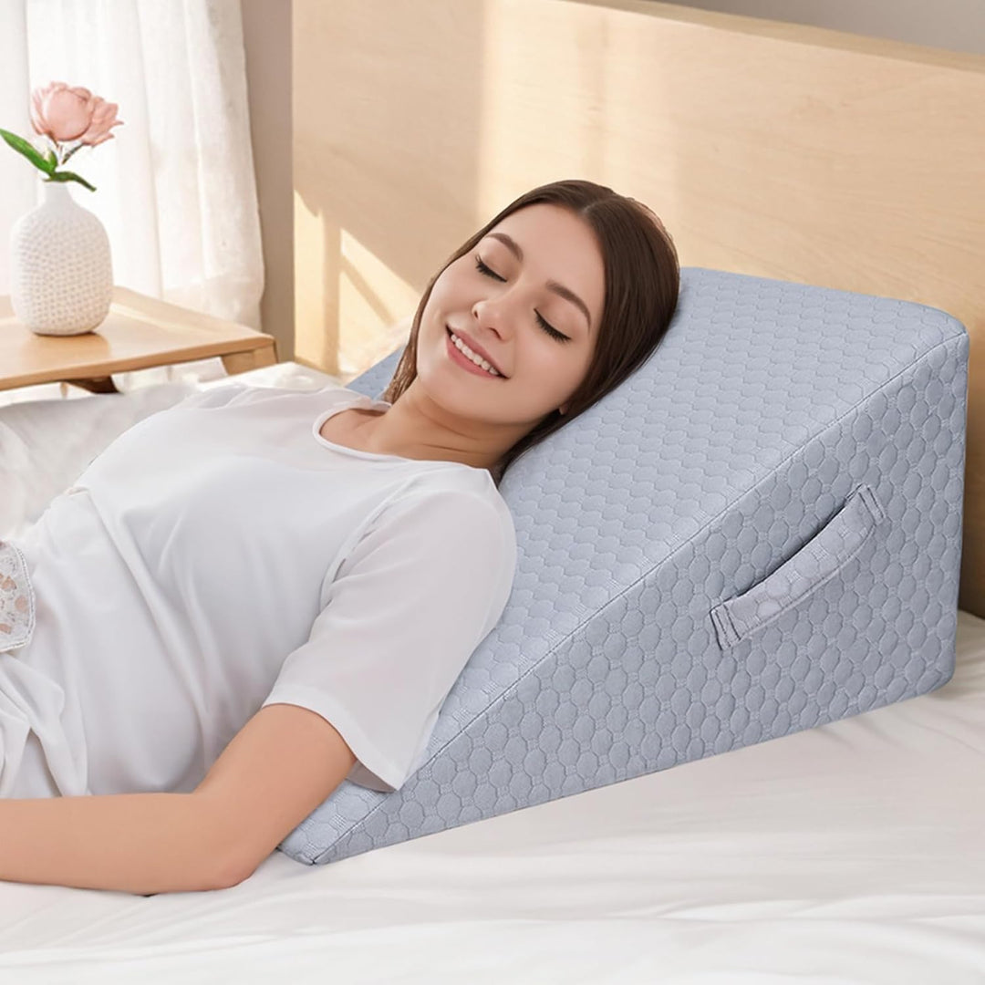 INFANZIA Vielseitig Keilkissen für Bett und Sofa-Hochdichteschaum Lesekissen-Ergonomischer Bettkeil