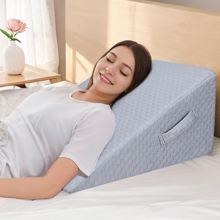 INFANZIA Vielseitig Keilkissen für Bett und Sofa-Hochdichteschaum Lesekissen-Ergonomischer Bettkeil