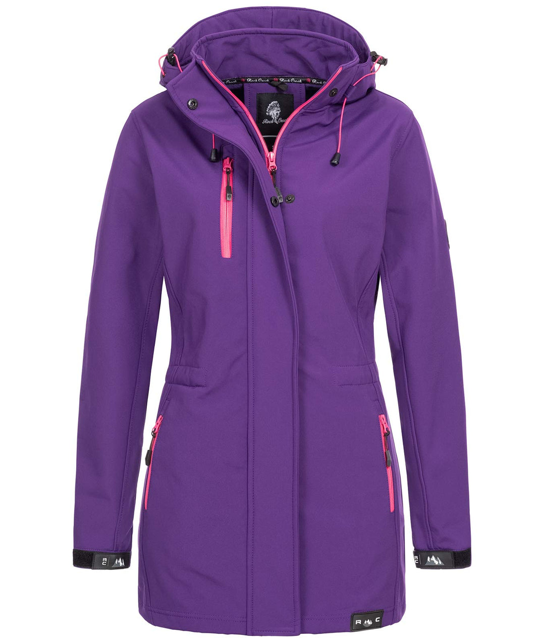 Rock Creek Damen Softshell Jacke Mantel Outdoor-Mantel D-423 XS Violett, XS Violett