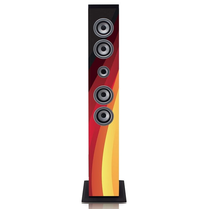 Lenco iCES IBT-6 Bluetooth Standlautsprecher - 40 Watt RMS - PLL FM Radio - USB Eingang - SD-Kartens